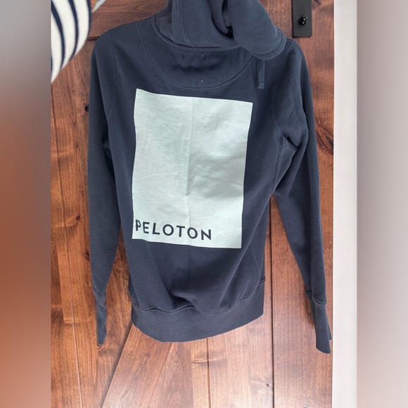Peloton Tops - Peloton Navy Blue Zip Up Logo Jacket Size Medium